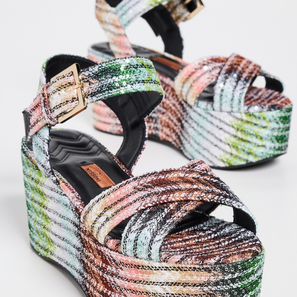 Missoni Julia embellished platform sandals